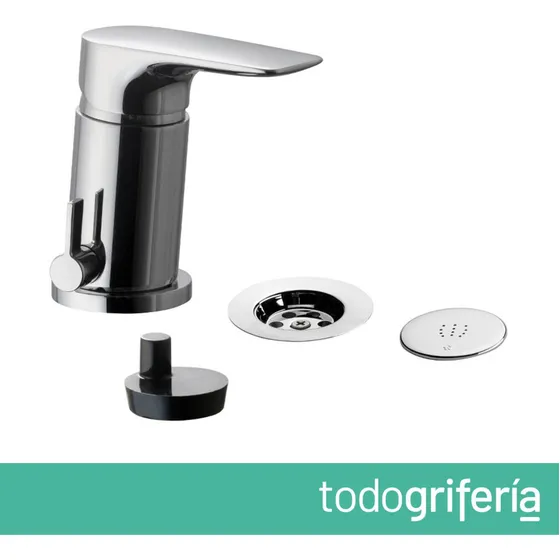 Grifería Bidet Monocomando Fv Jana 0189/m1 Baño Bidé Acabado Brillante Color Plateado