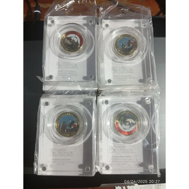 Monedas 500 Colones Conmemorativas Anexion & Abolicion