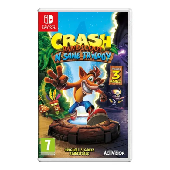 Jogo Crash Bandicoot: N. Sane Trilogy Nintendo Switch Físico