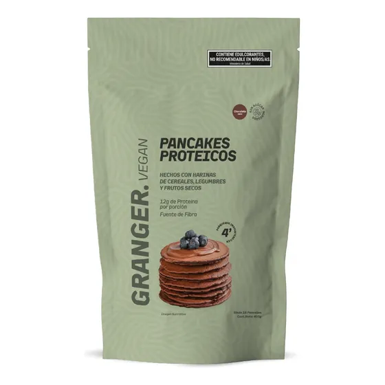 Pancake Proteicos Granger Vegan Sin Azucar 12grs Proteina
