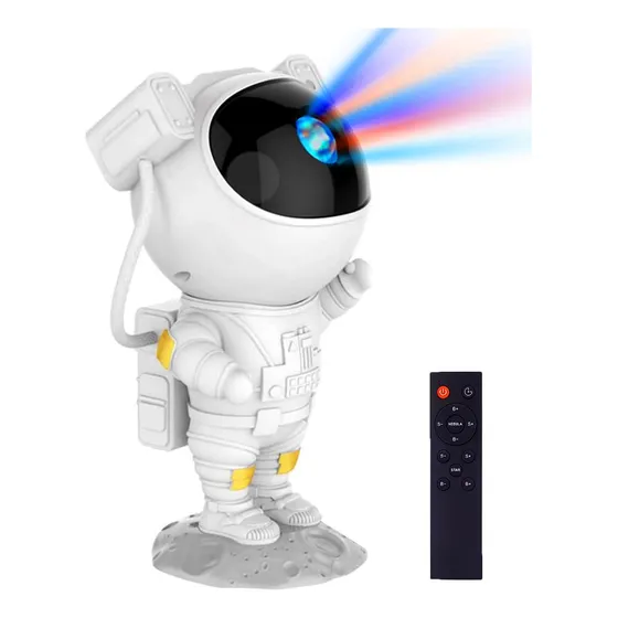 Lampara Astronauta Proyector Laser Led De Galaxia Estrellas