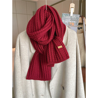 Bufanda De Lana Tejida De Invierno Para Mujer, Estilo Navide Bufanda De Lana Tejida De Invierno Para Mujer, Estilo Navide