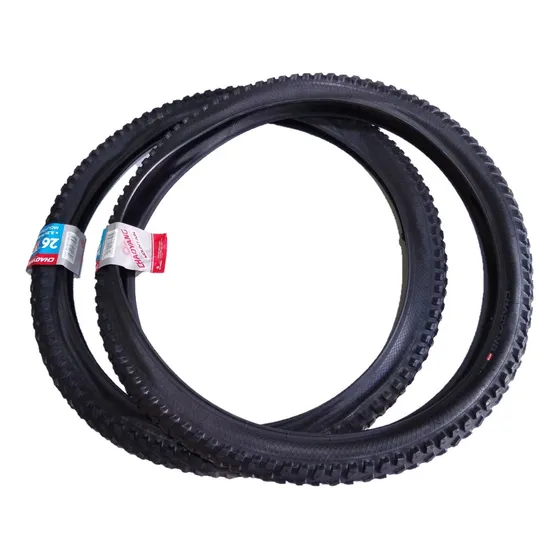 Llantas De Bicicleta 26 X2.25 Chaoyang Gladiator X2 Unidades Color Negro Anti Derrapé Lona