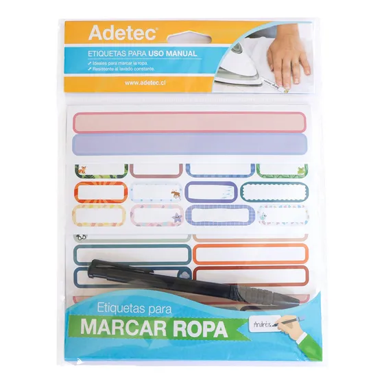 Etiquetas Para Marcar Ropa Y Uniformes Con Diseños