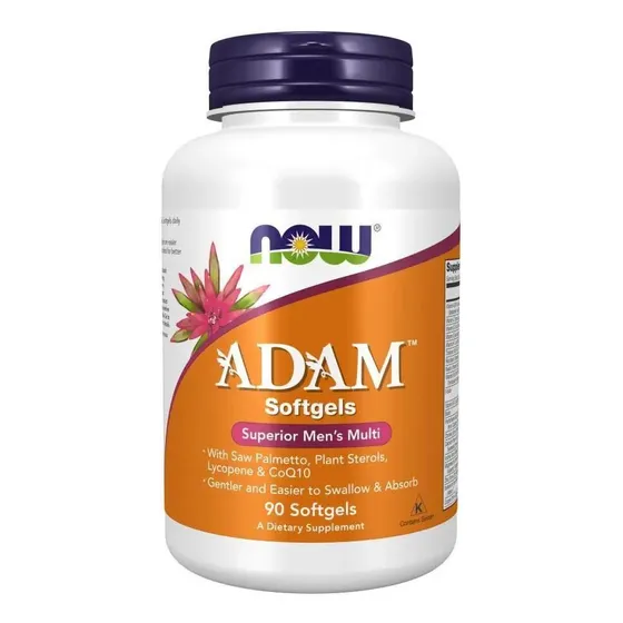Multivitamínico Adam Para Hombres Now 90 Cápsulas Blandas Sin Sabor