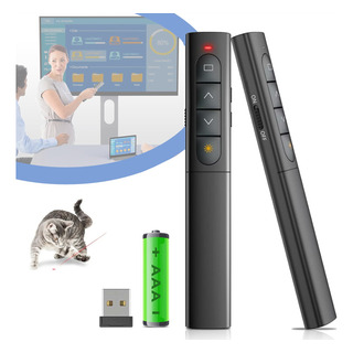 Apuntador Presentador Láser Inalámbrico Remoto Con 100m Usb Apuntador Presentador Láser Inalámbrico Remoto Con 100m Usb