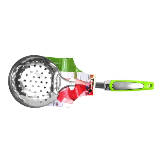 Cucharón Plano De Huecos En Acero Inoxidable Fine Casa 