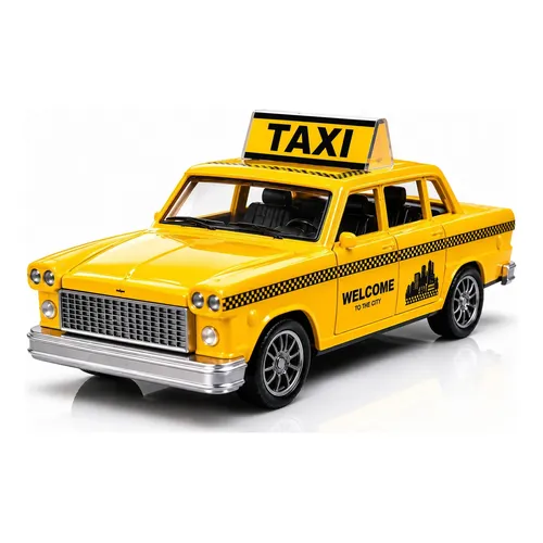 ミニカー MILTON MINI TOYS No,306 CHEVROLET TAXI Carrinho De Metal Miniatura Chevrolet Taxi Americano 1:32 Ocre UT
