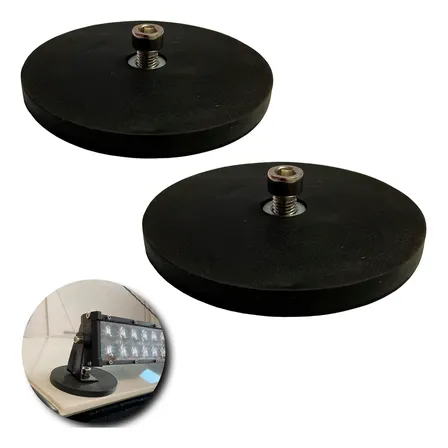 Par Suporte Imã Magnético 88mm Para Farois Led Universal