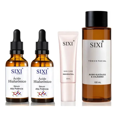 Kit Vitamina C - Hialurônico- Ad-vit + Creme De Resveratrol