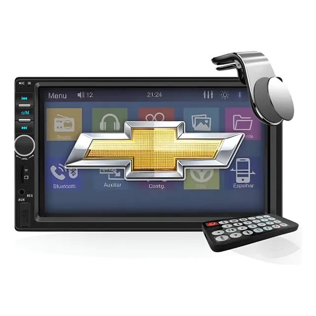Central Multimídia Universal Mp5 Câmera Bt Espelha Dvd 2 Din