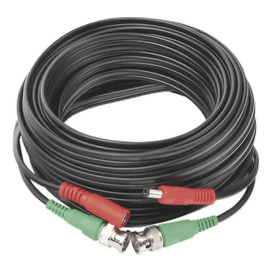 Cable Coaxial ( Bnc Rg59 ) + Alimentación / Siamés / 10 Metr
