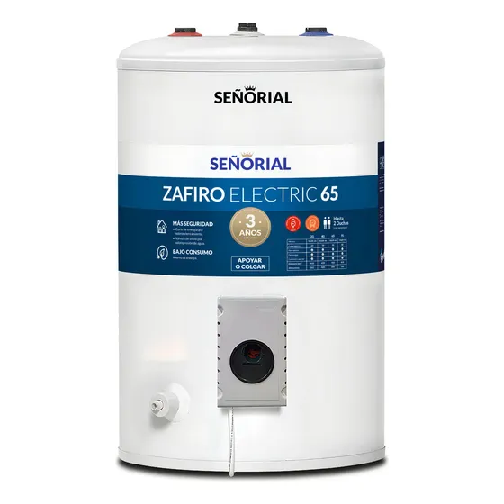 Termotanque eléctrico Señorial TESZ-65 zafiro Blanco 50 litros Superior