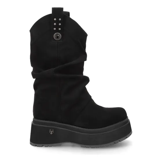 Bota Plataforma Negra 1509c Gotta