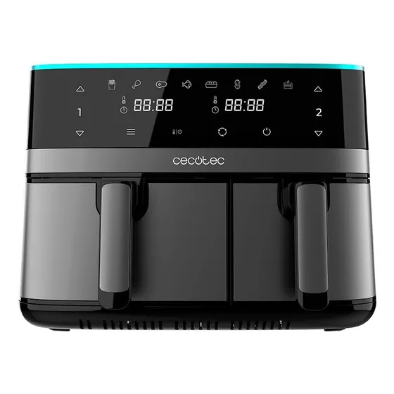 Freidora De Aire Sin Aceite Digital De 5.5 + 3.5 L