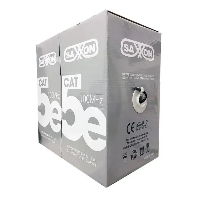 Saxxon Outp5eccaext Cable Utp 300m Negro Exterior