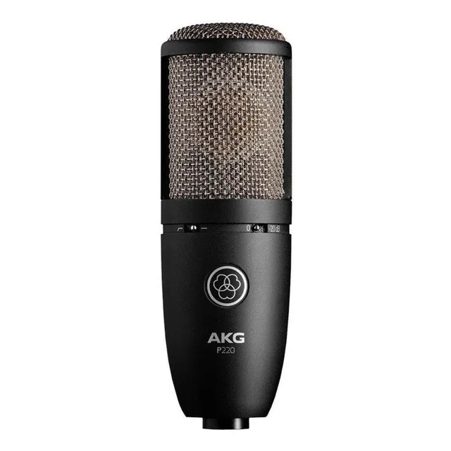 Micrófono AKG P220 Condensador Cardioide color negro