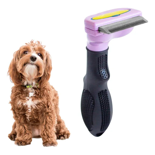Carda Cepillo Medium Perro Mediano Pelo Corto 21-50 Lbs
