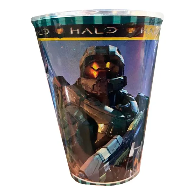 Personaje A Elegir 50 Vasos 50 Platos Desechables Fiesta Multicolor Personaje Halo Master Chief