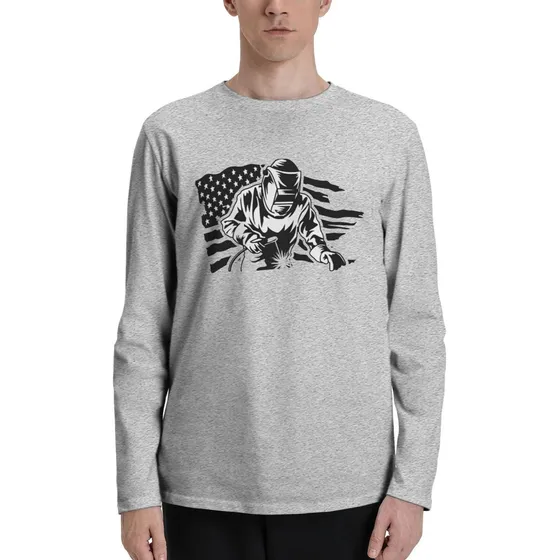 Camiseta Manga Larga Para Hombre Clasica Calida