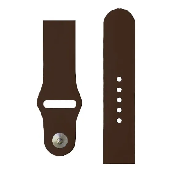 Extensible Colors De Silicón Compatible A Apple Watch S12345 Ancho De La Correa 38 Mm Color Chocolate