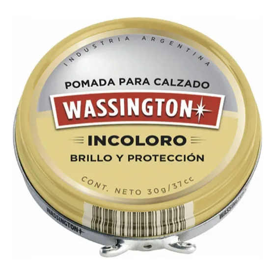 Wassington Pomada Para Calzado Incoloro X 30g - Pack X 12