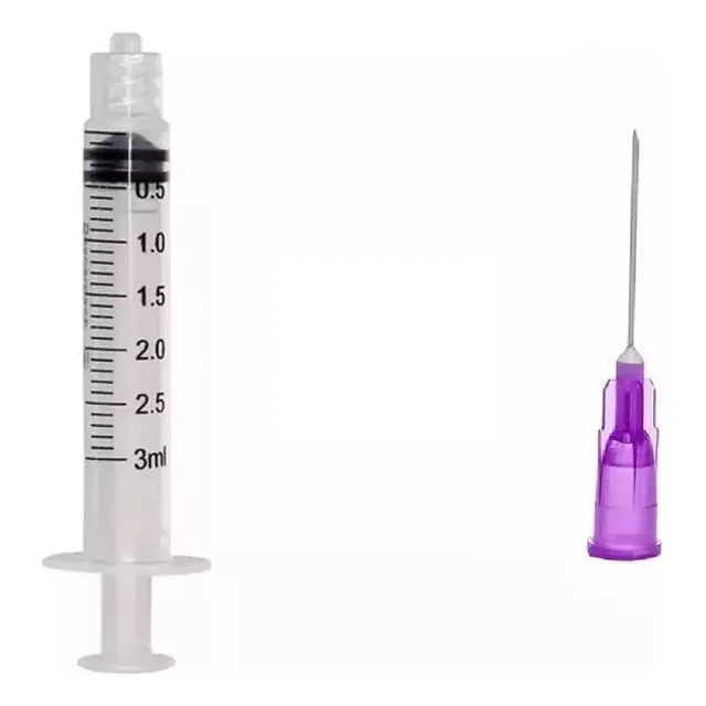 Kit Seringa 3ml Luer Lock C/100 + Agulha 20x55 C/100 - Full