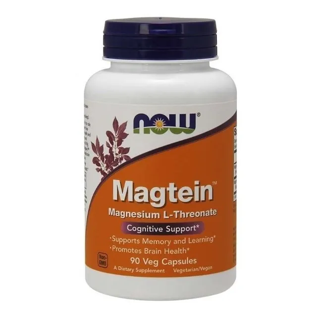 L-treonato de magnesio Magtein 90 cápsulas Now Foods