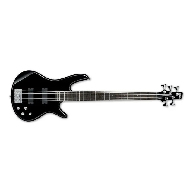 Bajo Ibanez Gsr 205 Bk de 5 cuerdas con fondo negro
