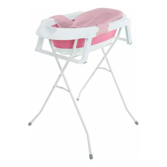 Banheira Portátil De Bebê Com Suporte Smile Pink Safety 1st
