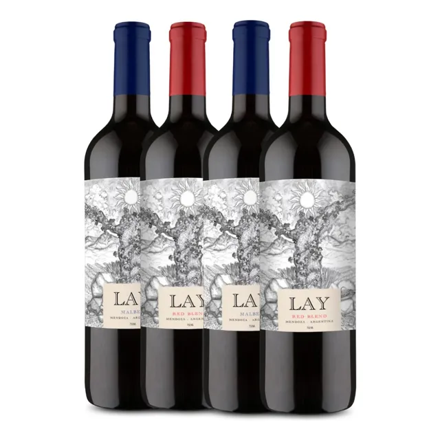 Vino Tinto Argentino 4-pack: Lay Malbec Y Red Blend