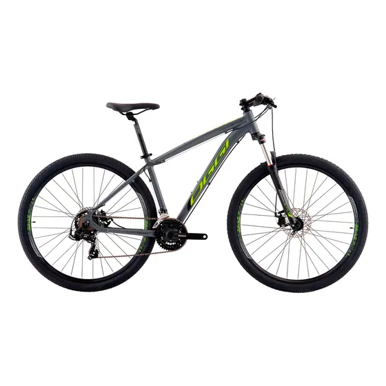 Bicicleta 29 Oggi Hacker Sport 2024 21v Cores Diversas Cor Grafite/verde Tamanho Do Quadro 19