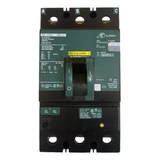 Interruptor Termomagnetico 3x175 Ampers 3 Polos 600 Volts