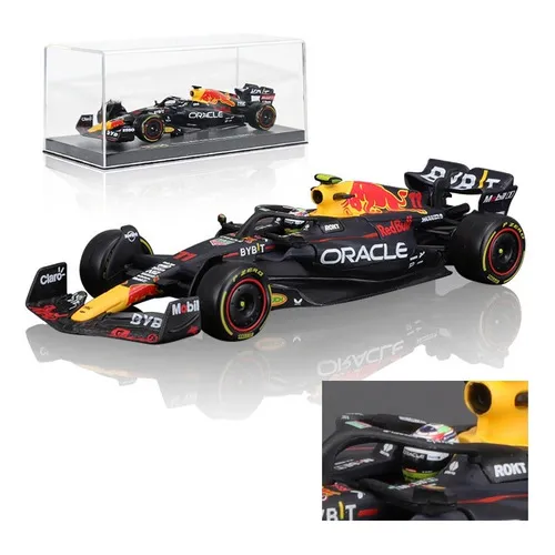Coche Burago 2023 Redbull F1 Rb19 Checo Sergio Perez 11 1/43 Color Azul