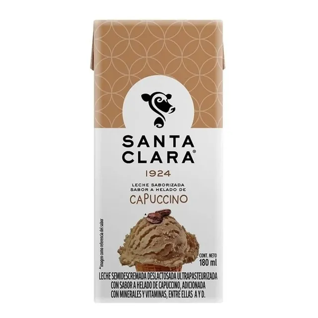 Leche Santa Clara Sabor Helado De Capuccino 180 Ml