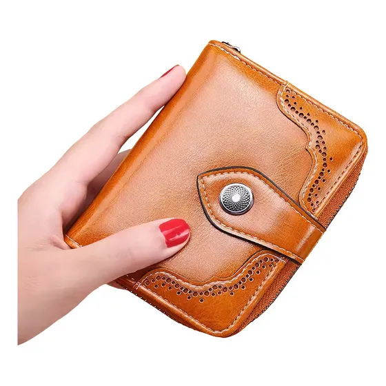 Billetera Portadocumentos Cartera  Mujer Pu Con Tarjetero