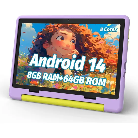 Moderness Tablet Para Niños 10.1 8gb+64gb Andoid 14 Con Fund