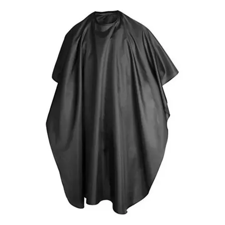 Capa Corte De Barbero Barbería Diseño Capa Negra Impermeable