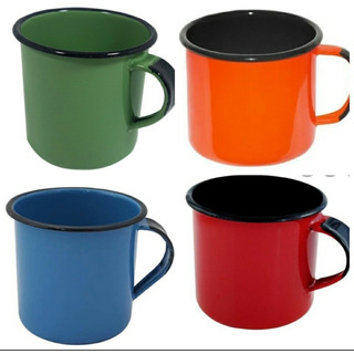 Caneca Esmaltada 350ml Kit 4 Unidades Caneca Esmaltada 350ml Kit 4 Unidades
