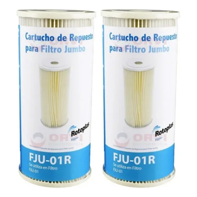 Pack 2x Cartuchos Rotoplas Filtro Para Agua Jumbo Fju-01r