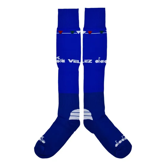 Medias De Juego Velez Sarsfield Diadora Original Azul 0011