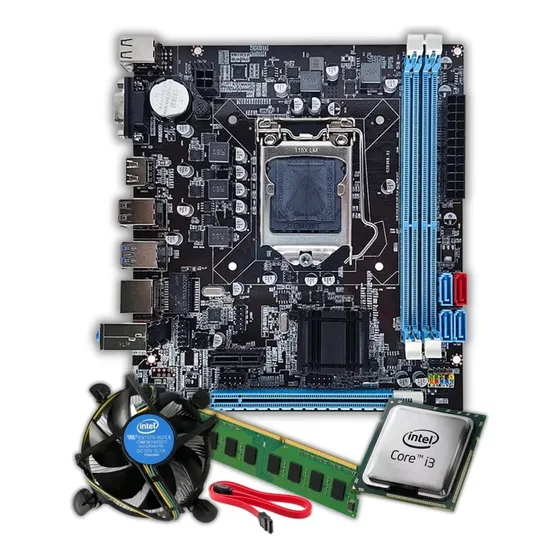 Kit Upgrade Core I3 + Placa Mãe Lga 1155 B75 4gb Ddr3 Novo