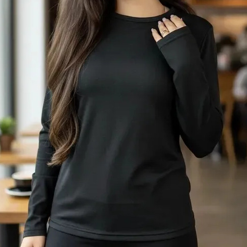 Blusa Termica Feminina Flanelada Peluciada para Inverno