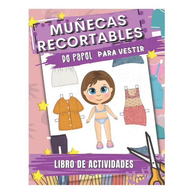 Libro: Muñecas Recortables De Papel Para Vestir: Libro De 4