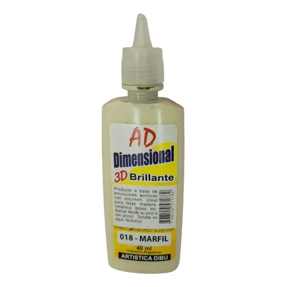 Pintura 3d Dimensional Ad 40ml. Serviciopapelero