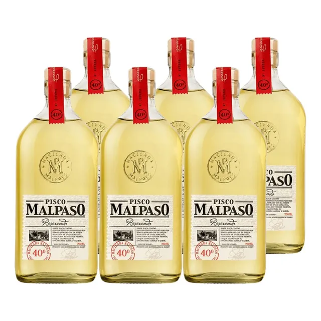 Pisco Mal Paso 40° 750 Ml Pack 6