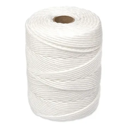 Corda 3mm Trançada Multiuso Varal Rolo Com 205m Branco