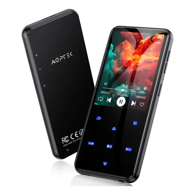 64gb Reproductor De Música Agptek Bluetooth Portátil Mp3 Mp4