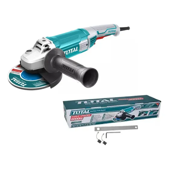 Esmeril Angular 7 2000w Total Tools Tg12018026 Color Turquesa Frecuencia 50 Hz/60 Hz