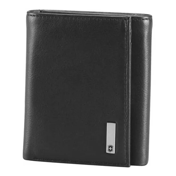 Billetera Victorinox Athens Color Black Diseño de la tela Liso